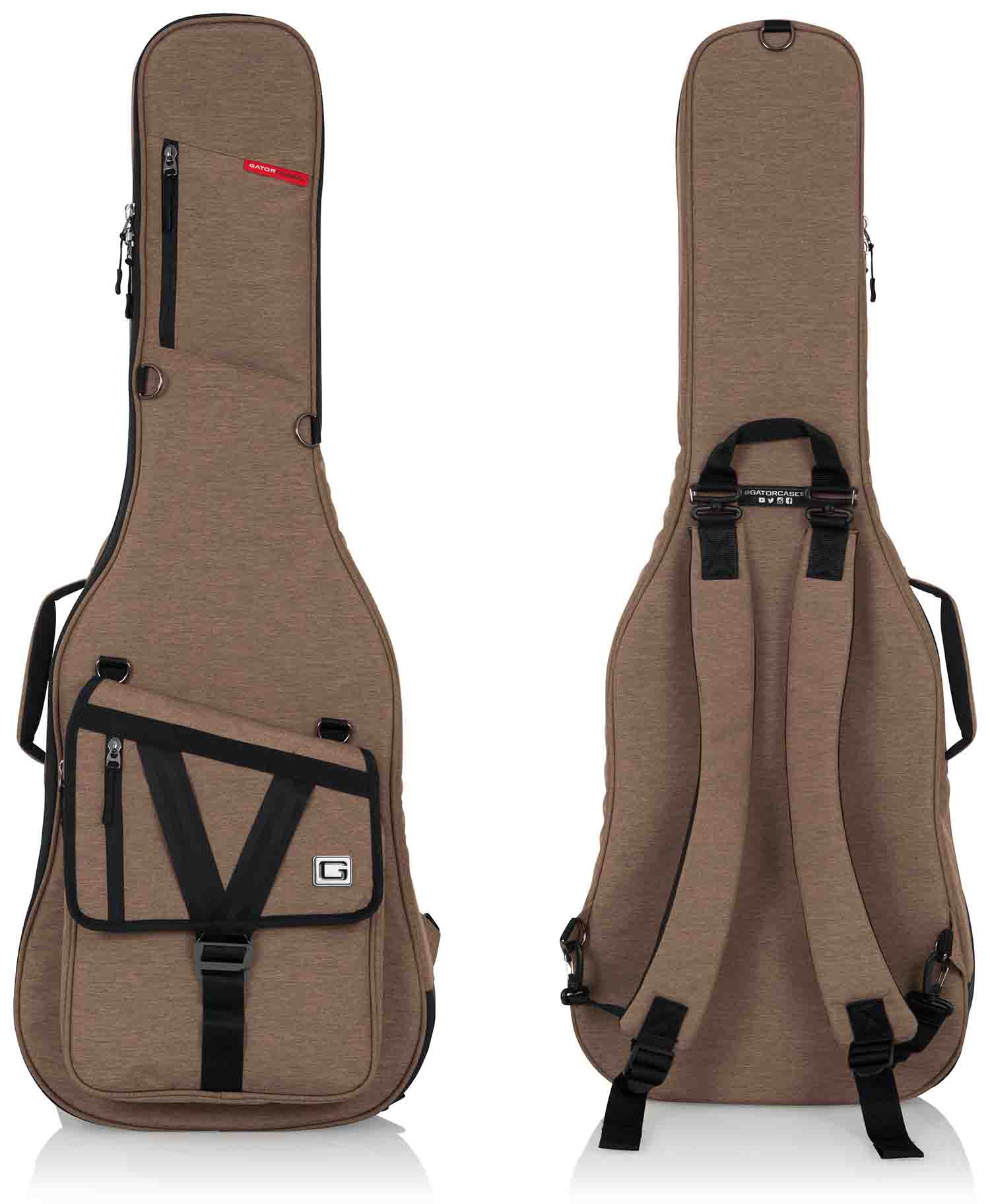 Gator Cases GT-ELECTRIC-TAN Transit Series Electric Guitar Gig Bag with Tan Exterior by Gator Cases