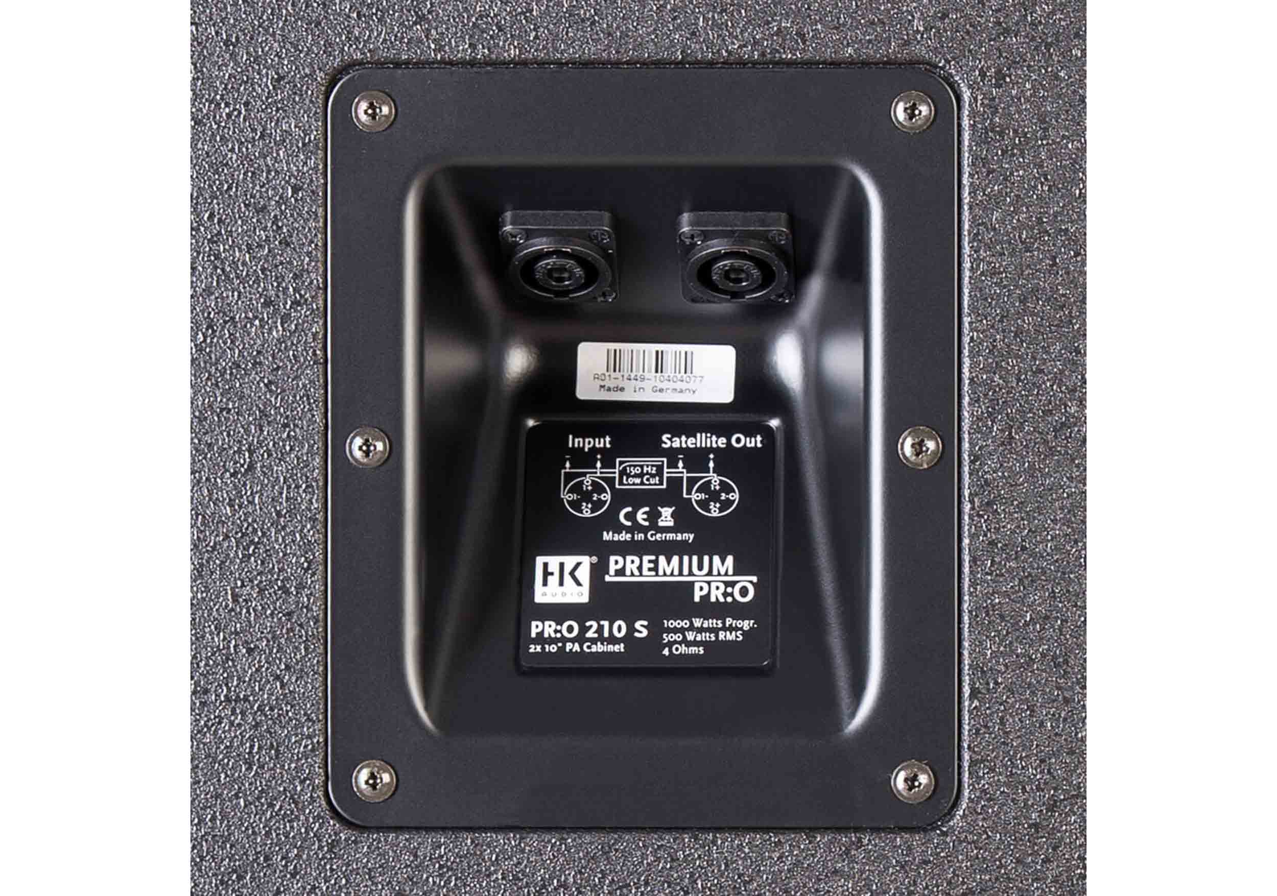 HK Audio PREM PR:O 210 SUB, 2 x 10" Passive Subwoofer - 1000 Watt by HK Audio