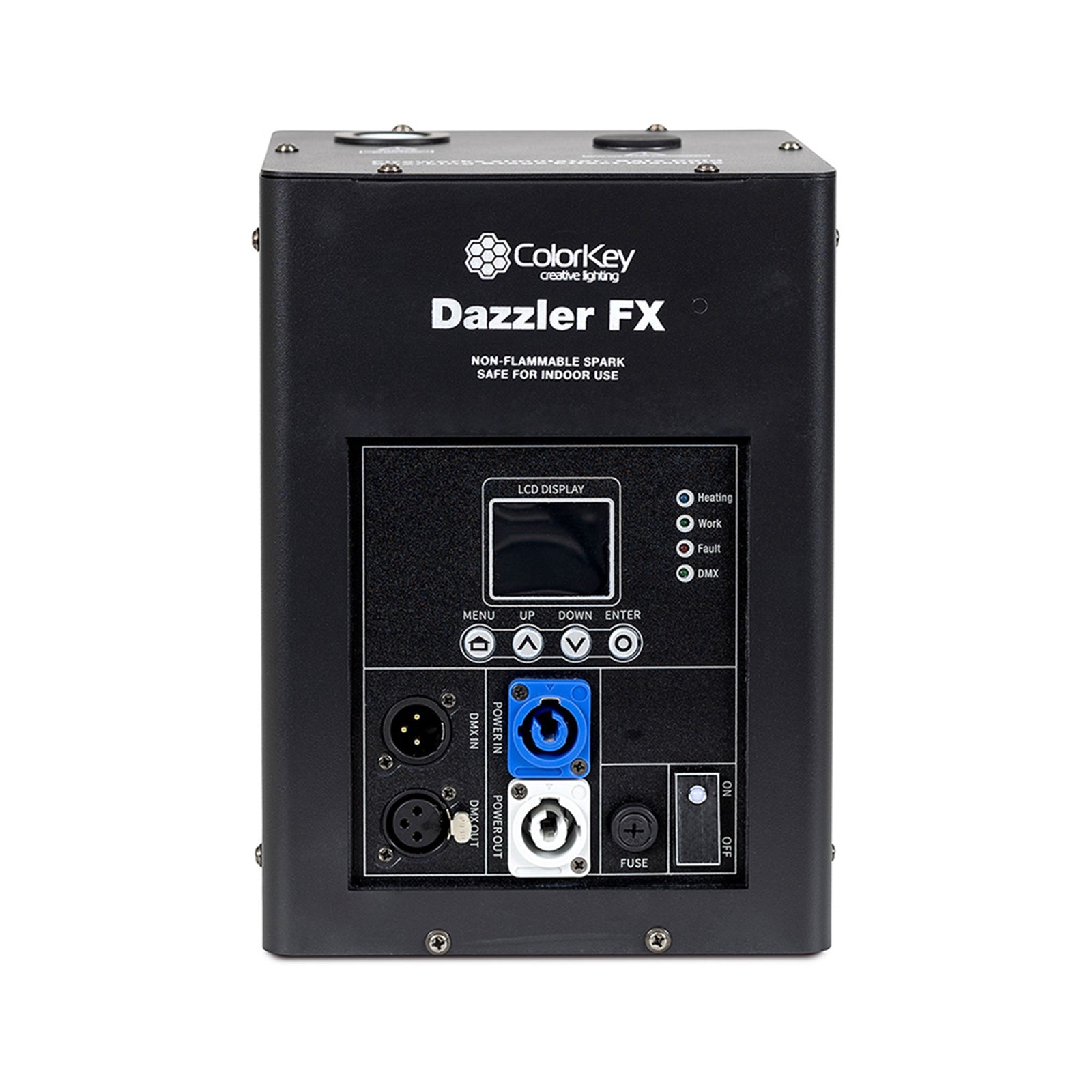 ColorKey CKU-7712, 600W Cold Spark Machine with FX2 MKII 2-Pack and Road Case - Black by ColorKey