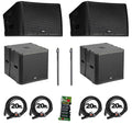 QSC KLA12 Line Array Loudspeaker Package with Subs by QSC