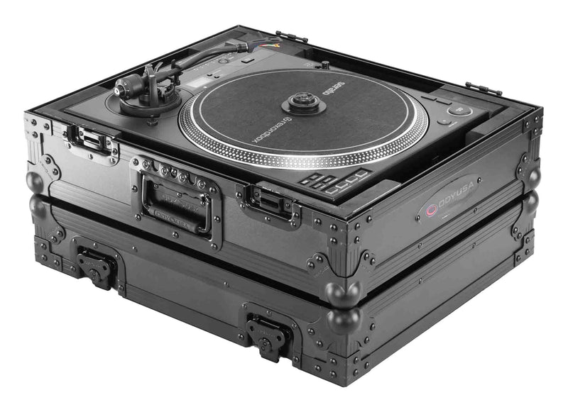 Odyssey FZCRSS121200BL, Label Flight Case for the Pioneer DJ PLX-CRSS12 / Technics 1200 or Similar Size Turntable - Black by Odyssey