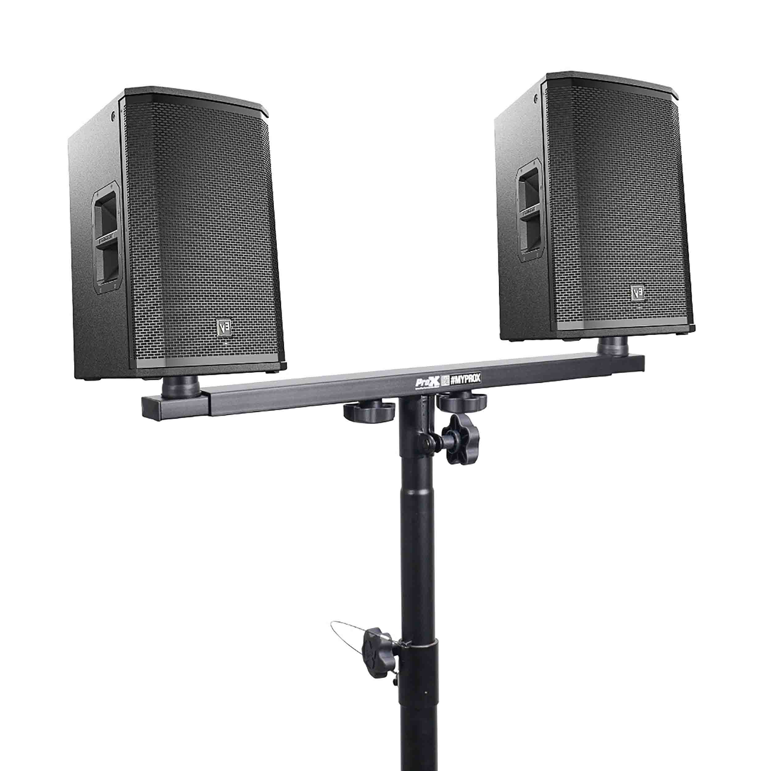 ProX X-DS39 Adjustable Dual Speaker Bracket Pole Mount for Speaker Stands