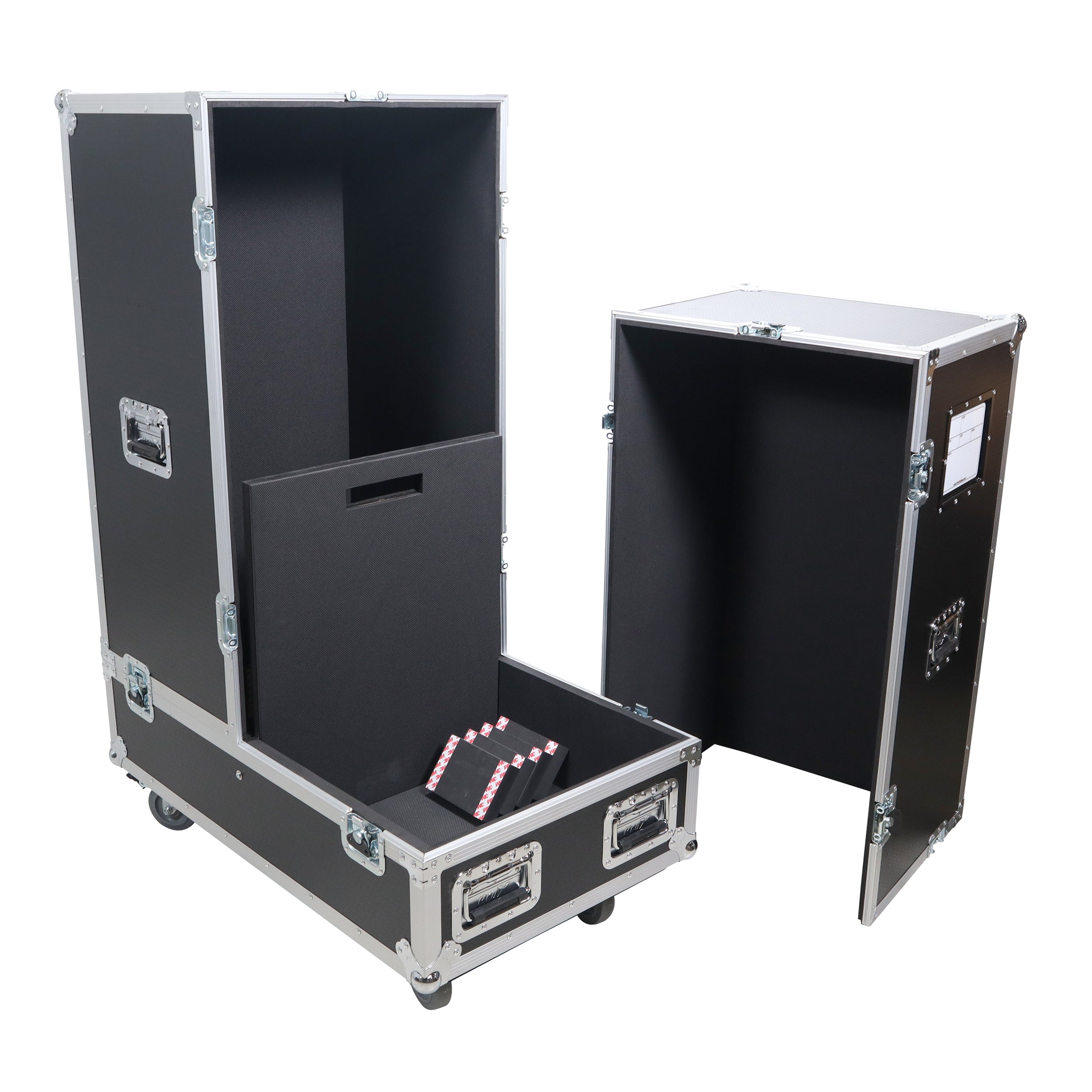 ProX XS-SP2X441917W, Universal ATA Dual Speaker Flight Case for 2x QSC KW153 RCF TTL6-A and Similar Sizes by ProX Cases