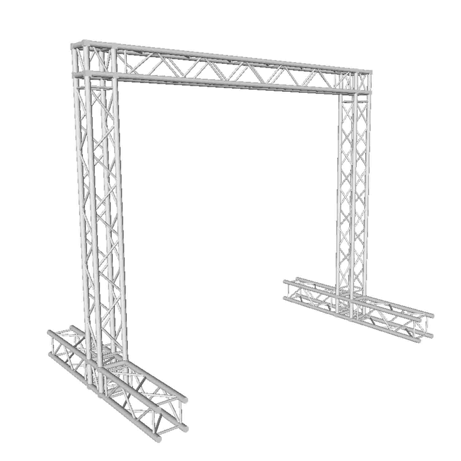 ProX KT-SQ8X8DISPLAY, Economy Truss Segment Outdoor Banner Display Package - 8'x 8'Feet