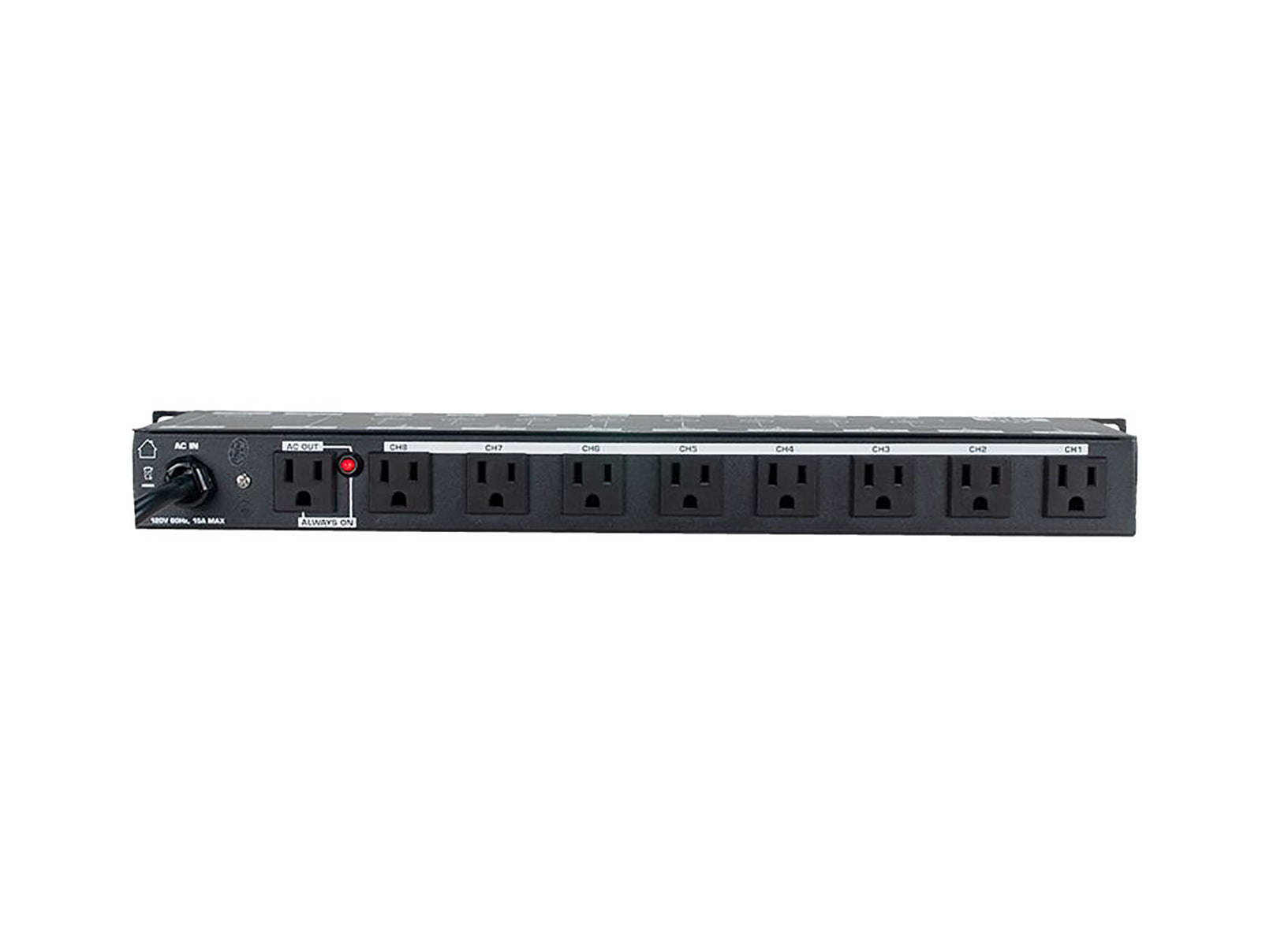 ADJ POW-R BAR RACK USB, AC Power Center with 10, 3-Prong Edison Power Outlets and 2 USB Charging Ports. by ADJ