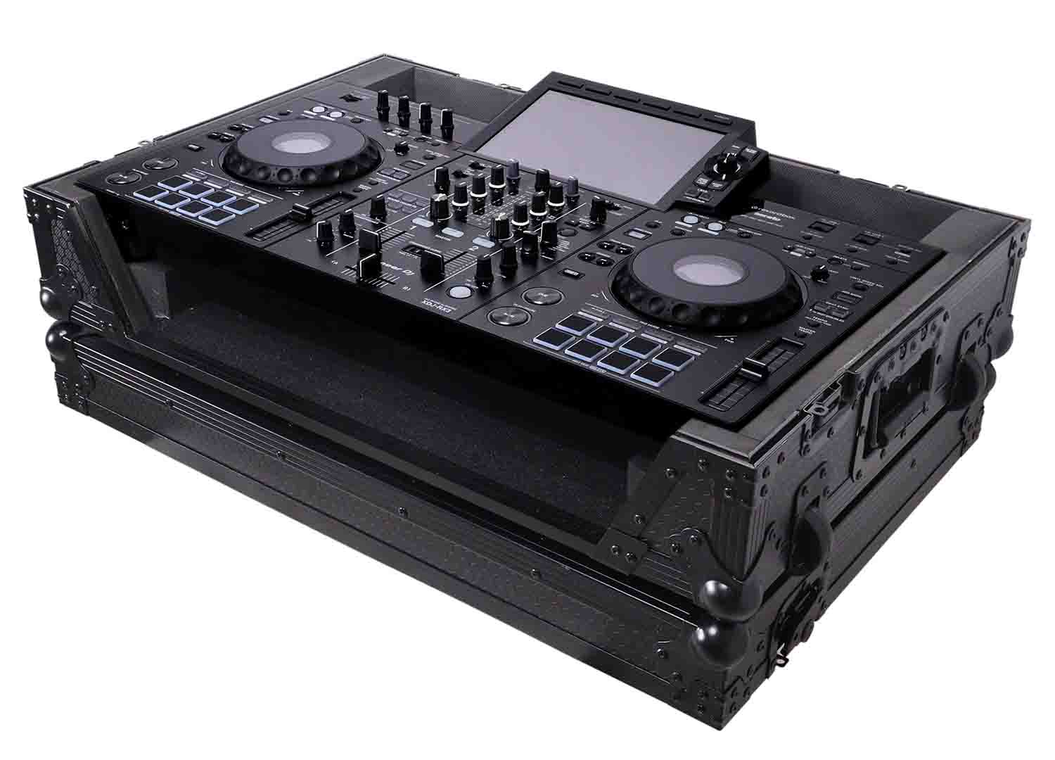 ProX XS-XDJRX3 WBL, ATA Flight Case For Pioneer XDJ-RX3, DDJ-REV5 DJ Controller with 1U Rack Space and Wheels - Black by ProX Cases