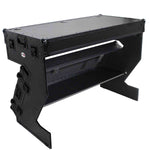 ProX XS-ZTABLEBLMK2, Z-Style Flight Case DJ Table Workstation with Handles and Wheels - Black Finish by ProX Cases