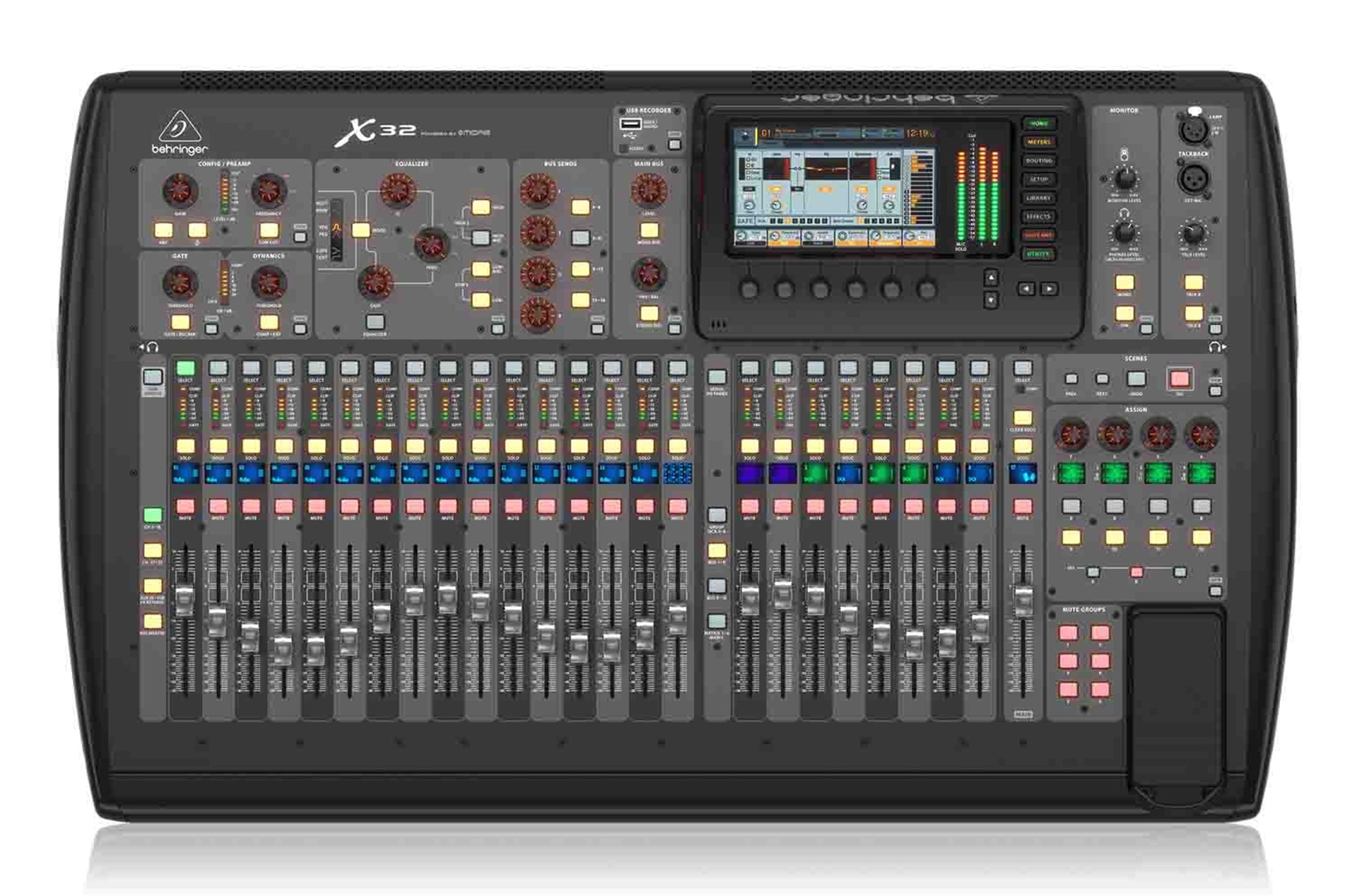 Behringer X32 40 Input Channel Digital Mixing Console with 7-Inch Color TFT Display