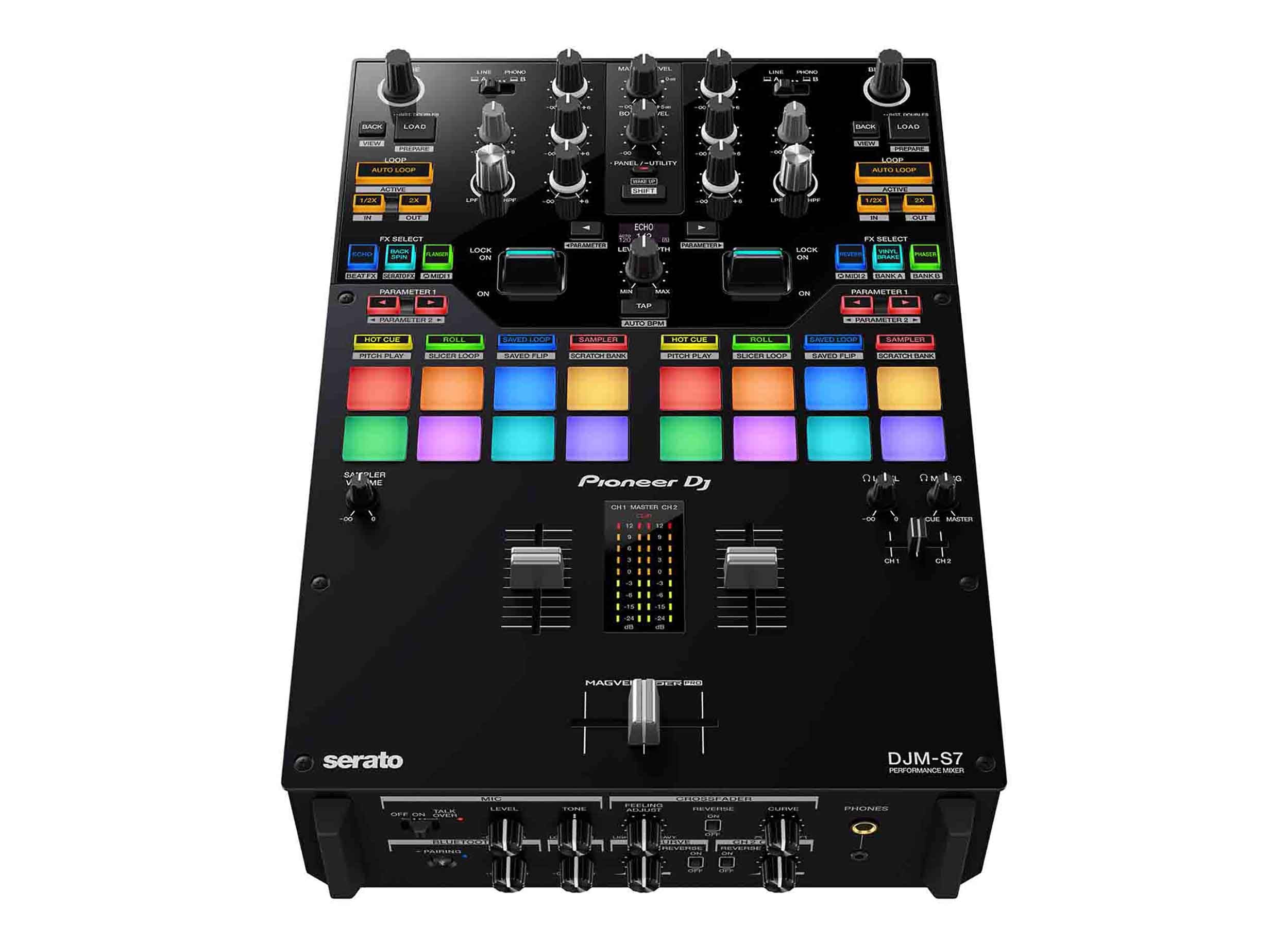 Open Box: Pioneer DJ DJM-S7 Scratch-Style 2-Channel Performance DJ Mixer - Black