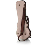 Gator Cases GW-JM UKE-CON Deluxe Wood Case for Concert Style Ukulele - Journeyman Burlap Exterior by Gator Cases