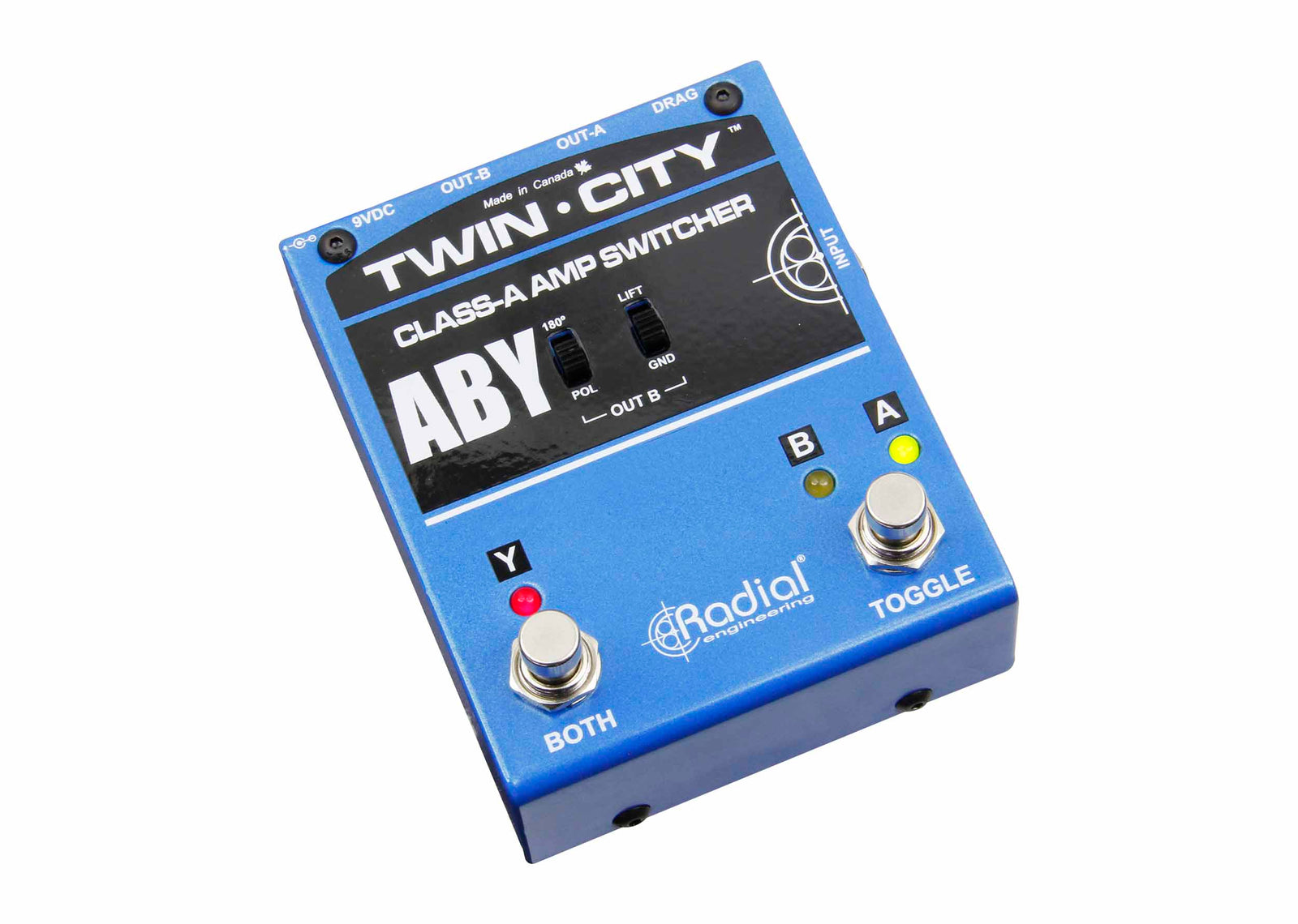 Radial Engineering Twin-City, Active ABY Amp Switcher and Class-A Buffer by Radial Engineering