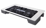 Prox Rev7 Control Tower Podium with Top Plate DJ Package - White by ProX Cases
