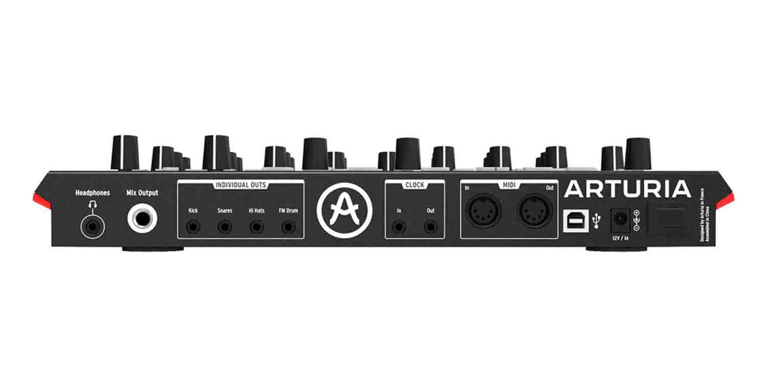 Arturia DrumBrute Impact Synthesizer DJ Package with Decksaver Protective Cover by Arturia