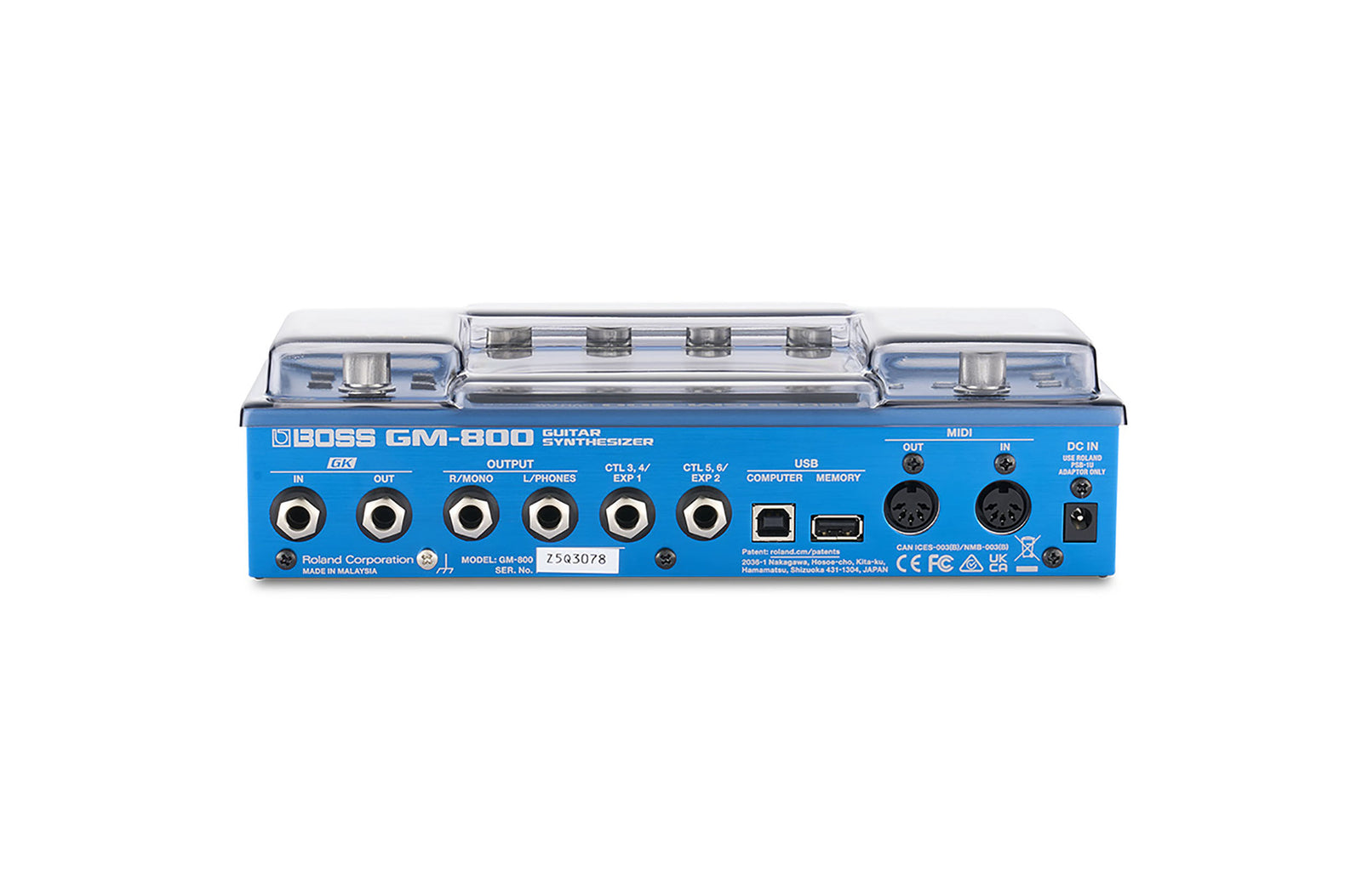 Decksaver DS-PC-GM800, Protection Cover for GM-800 Loop Pedal by Decksaver