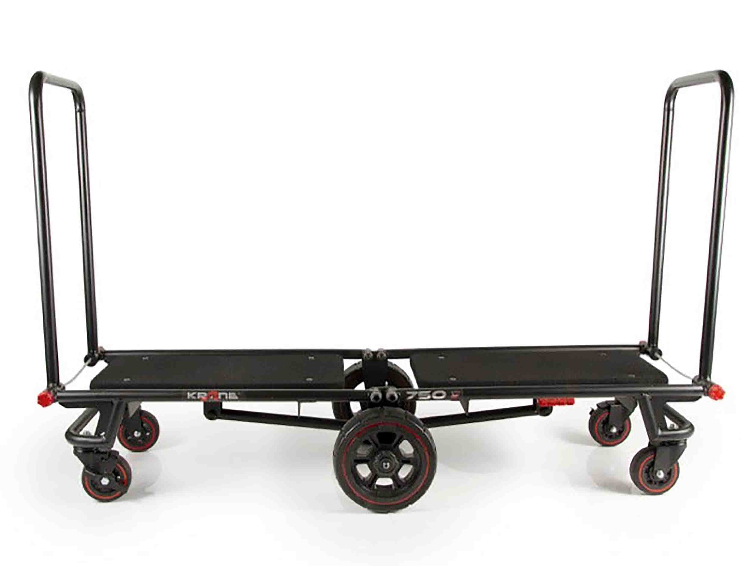 B-Stock: Krane AMG750-AT ALL-TERRAIN Heavy Duty Equipment Cart - Multi-Mode Folding Longbed with 750 lb Capacity