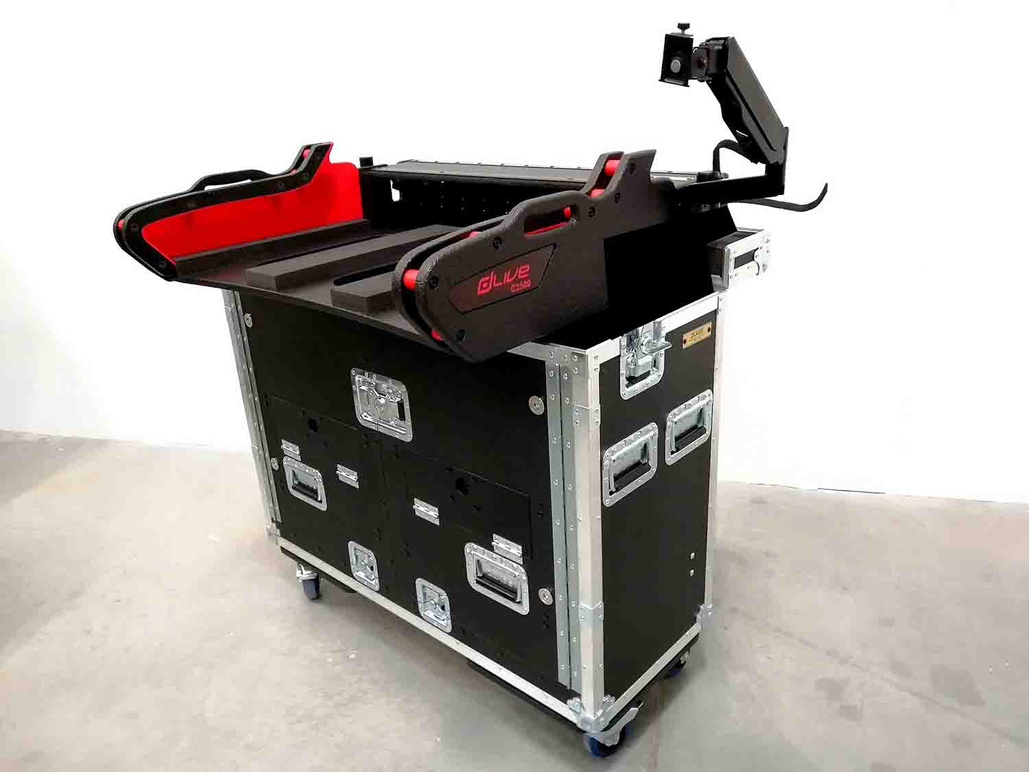 ProX XZF-AH-C3500 D 2U Hydraulic Lift DJ Case With 2U for Allen and Heath DLive C3500 Console - Hollywood DJ