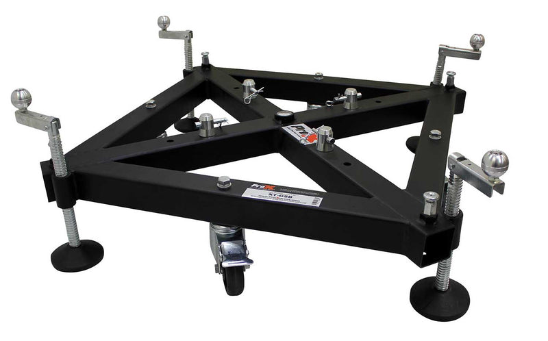 ProX XT-GSB MK2 Universal Truss Ground Support on Wheels with Leveling Jacks for F34 and F44 - Hollywood DJ
