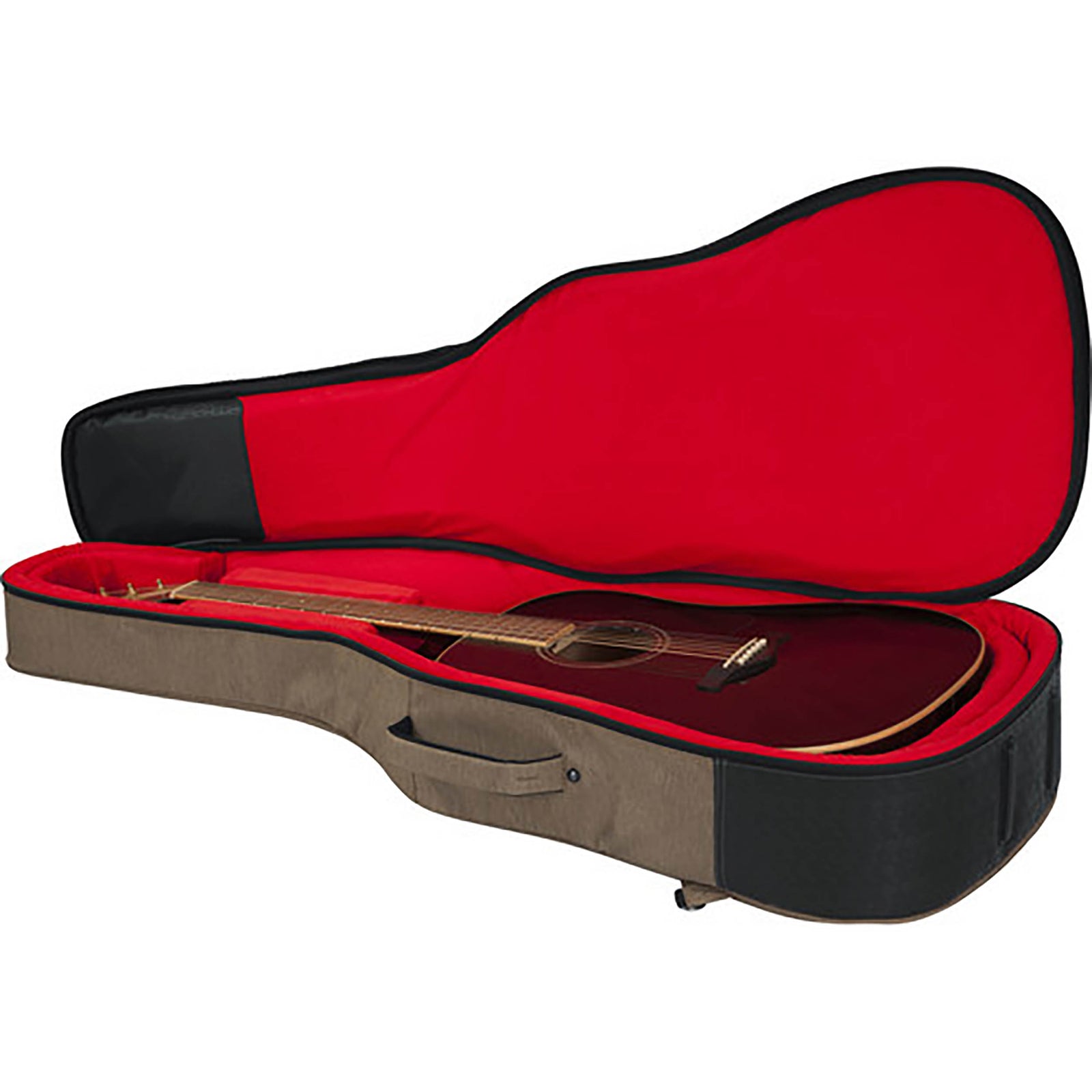 Gator GT-ACOUSTIC-TAN Transit Series Acoustic Guitar Gig Bag With Tan Exterior by Gator Cases
