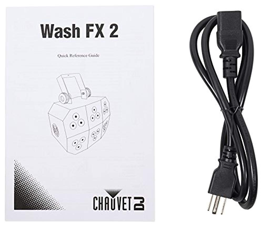 Chauvet DJ Wash FX 2 DMX RGB+UV Eye Candy Effect Dance Floor Wash Light+Remote - Hollywood DJ