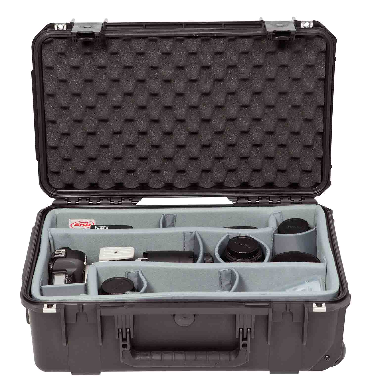 SKB Cases 3i-2011-7DT iSeries 2011-7 Case with Think Tank Photo Dividers & Lid Foam - Black - Hollywood DJ