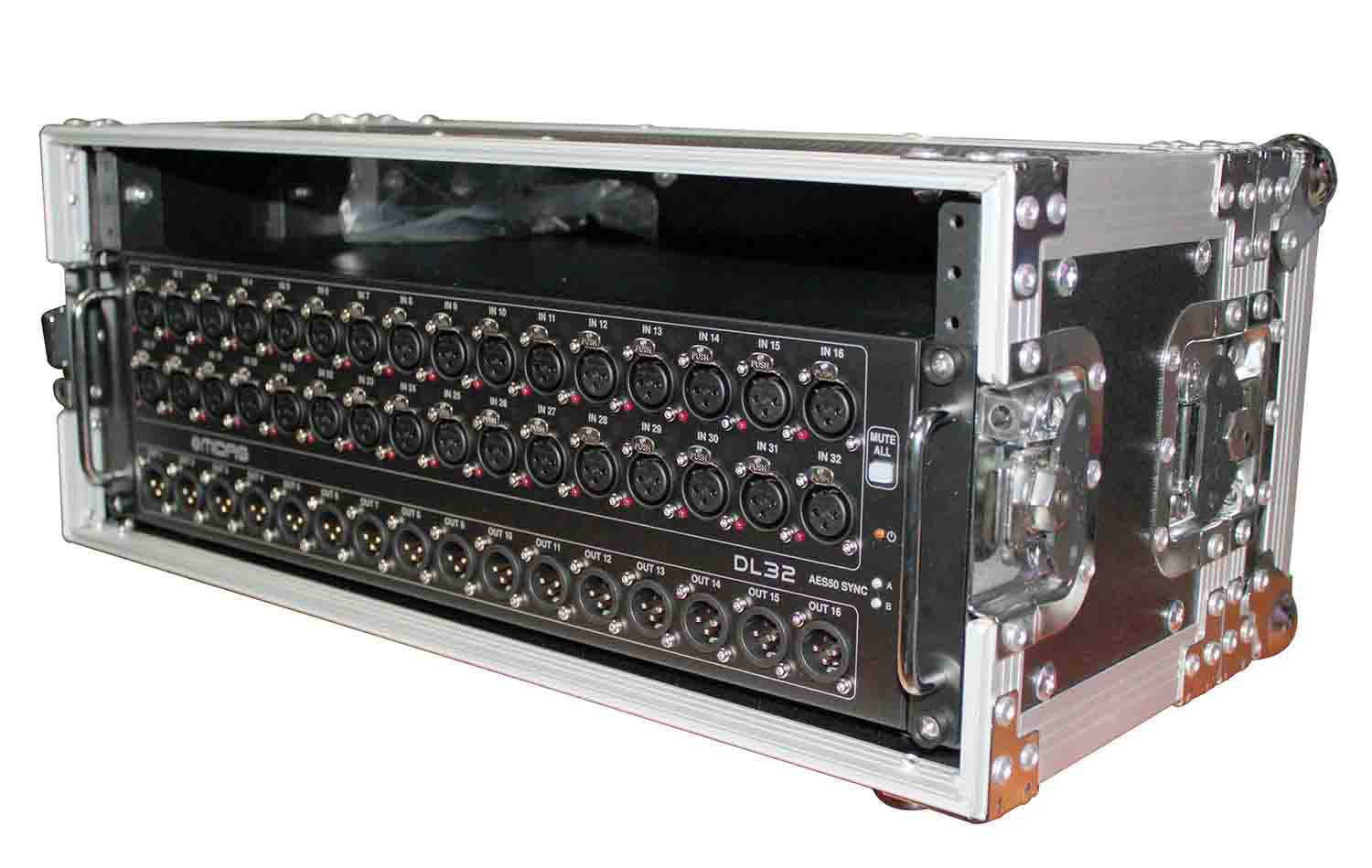 ProX X-4U7D 4U Deluxe Effects Rack 7" Deep Rail to Rail with Handle - Hollywood DJ