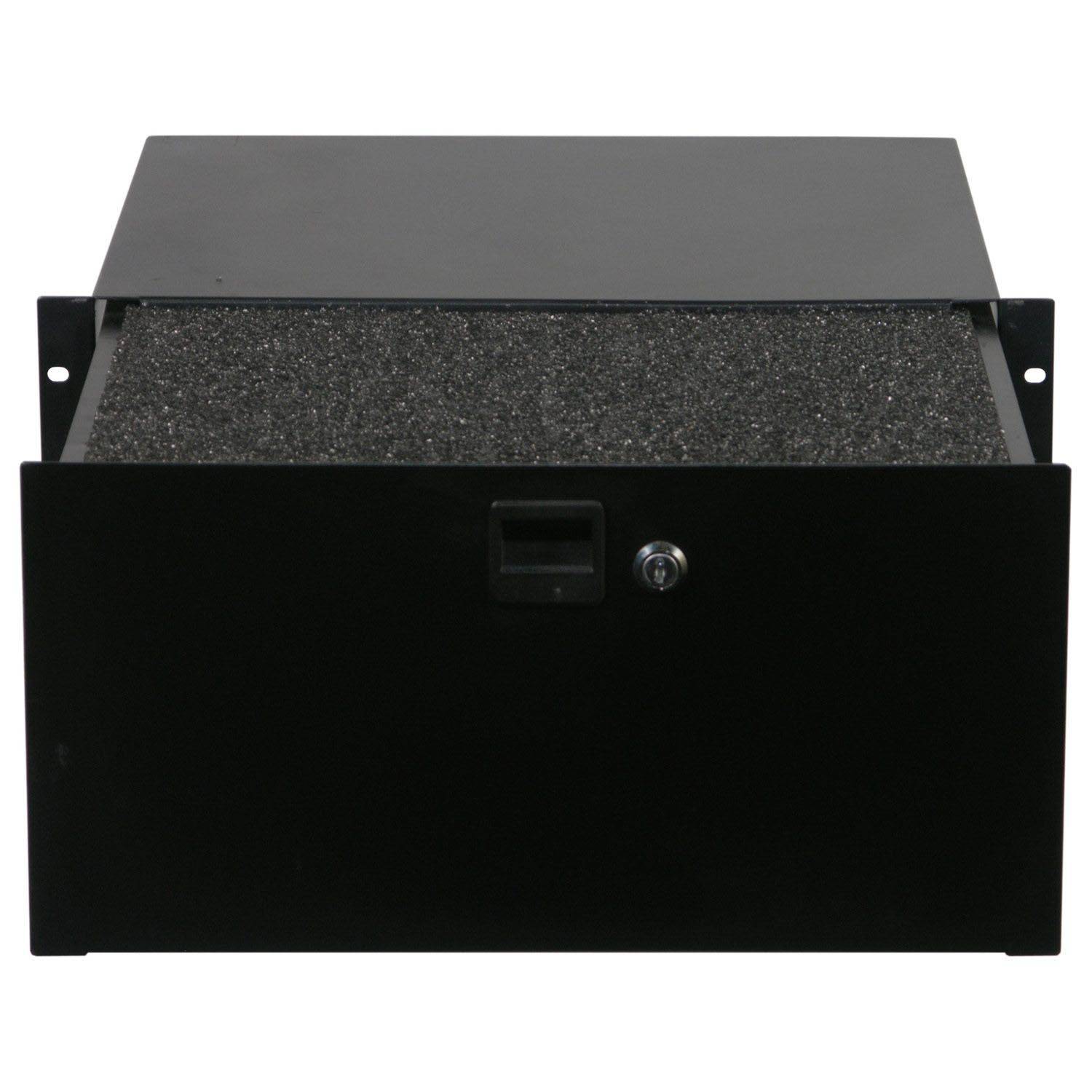 Odyssey ADFRD05, 5U Rack Mountable Drawer With Interior Diced Foam - Hollywood DJ