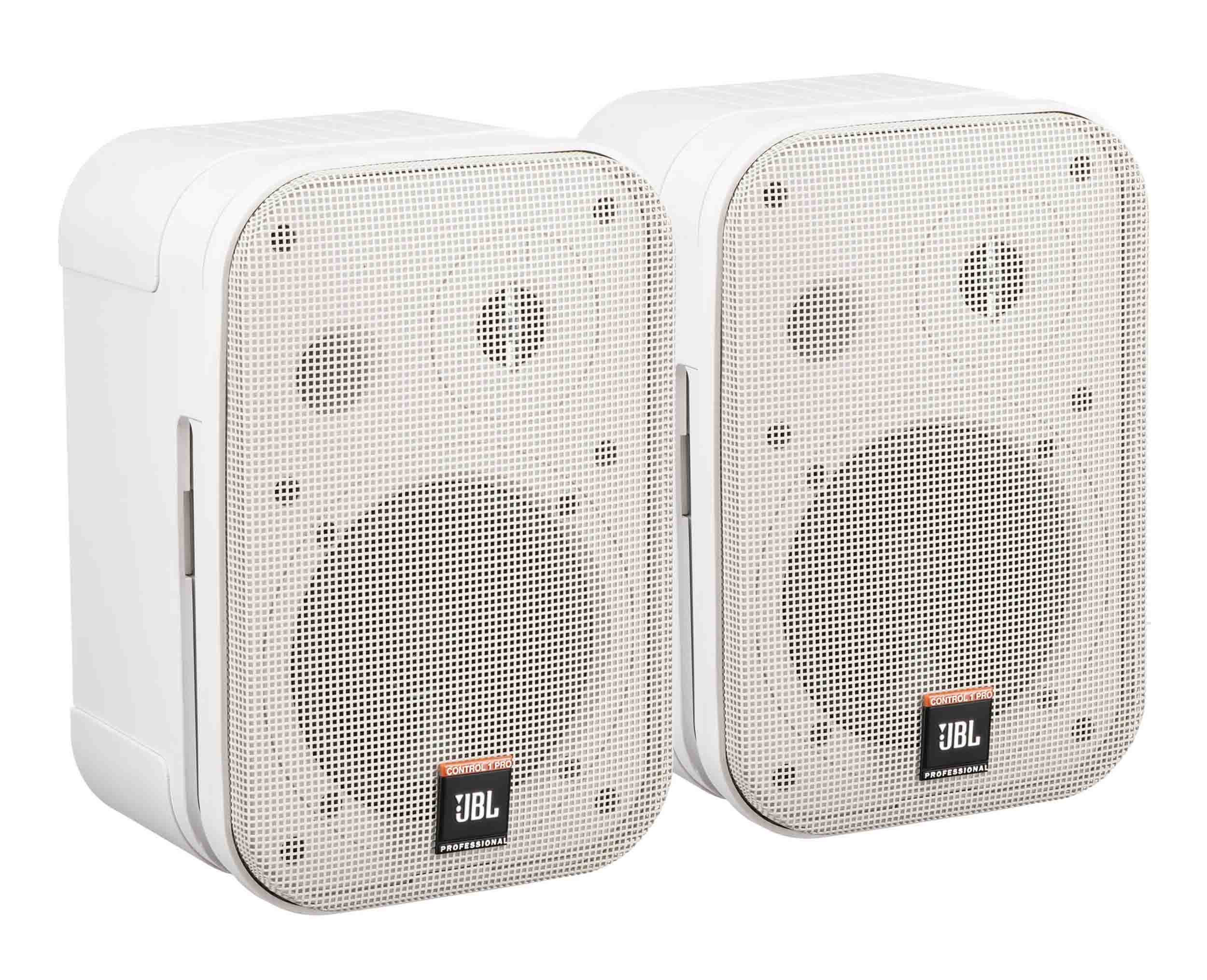 JBL C1PRO-WH, 5" Two-Way Professional Compact Loudspeaker - White Pair by JBL