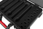 Gator Cases GTSA-MICW6 DJ Case for 6 Wireless Microphones with Battery Storage - Hollywood DJ