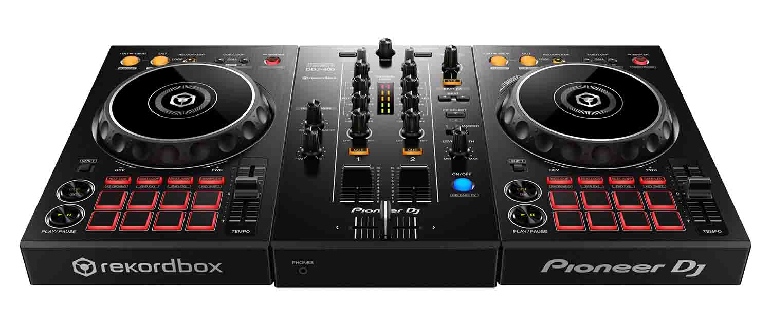 B-Stock: Pioneer DJ DDJ-400 2-Channel DJ Controller for Rekordbox DJ – Black - Hollywood DJ
