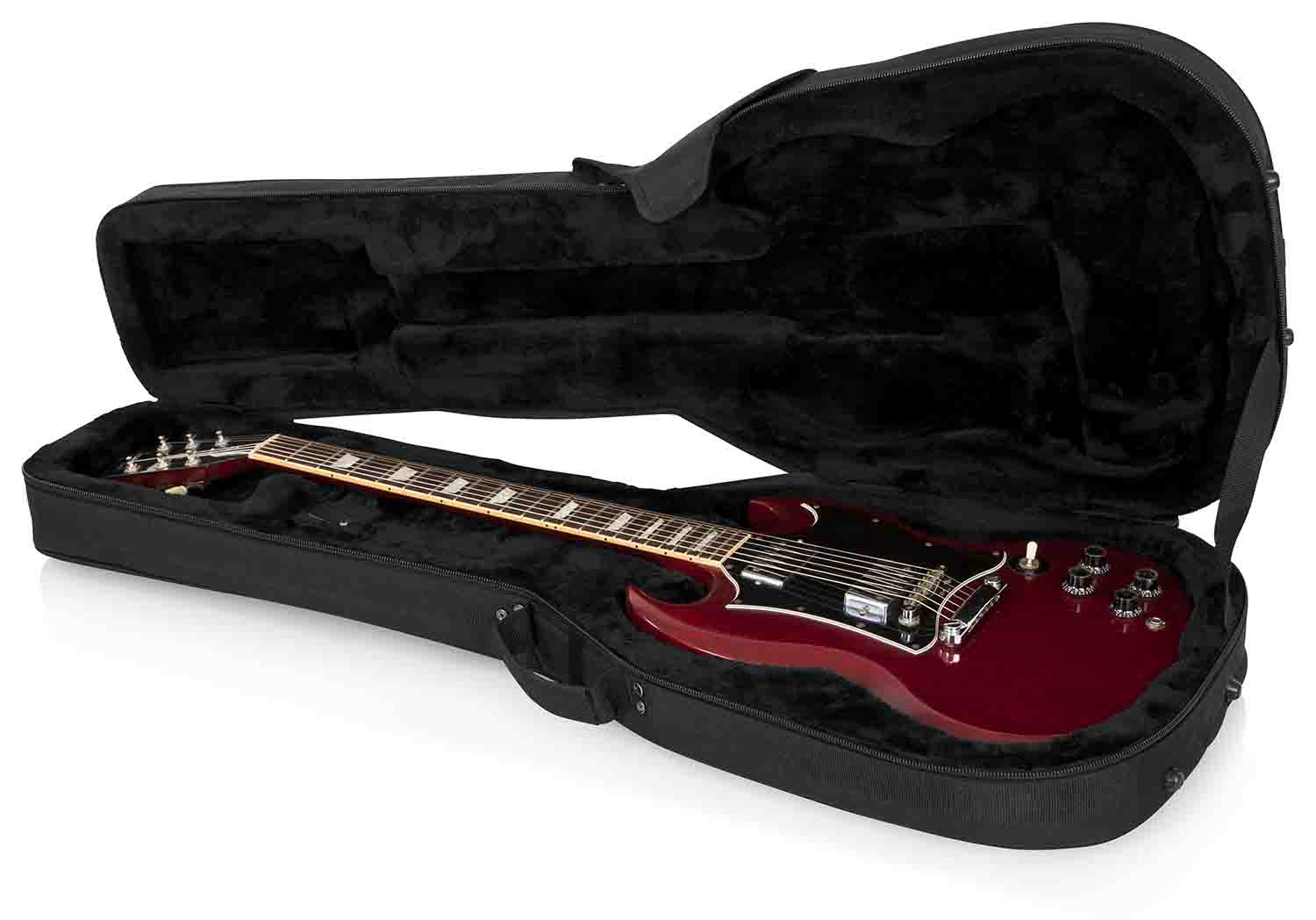 Gator Cases GL-SG Rigid EPS Polyfoam Lightweight Guitar Case for Solid-Body Electrics Gibson SG - Hollywood DJ