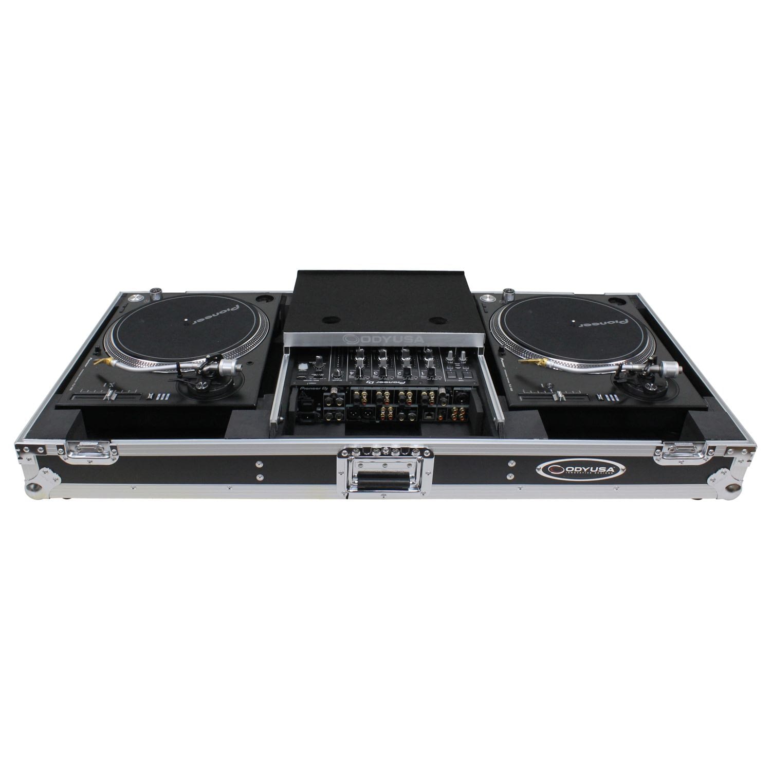 B-Stock: Odyssey FZGSLBM12WR DJ Flight Coffin Case for 12″ Format DJ Mixer and Two Battle Position Turntables Odyssey