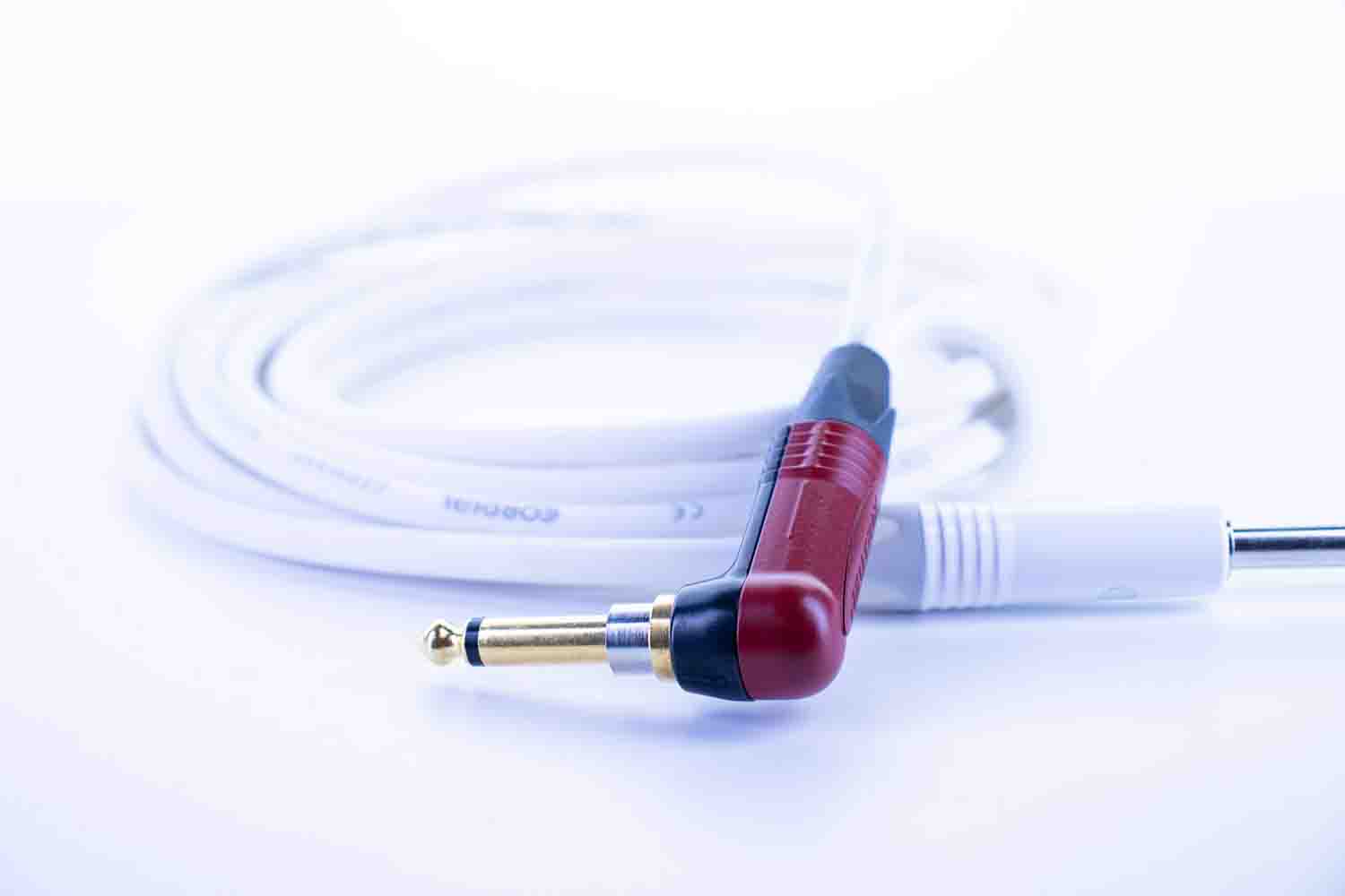 Cordial CXI RP-SNOW-SILENT, 1/4" Instrument Cable with silentPLUG White - Hollywood DJ
