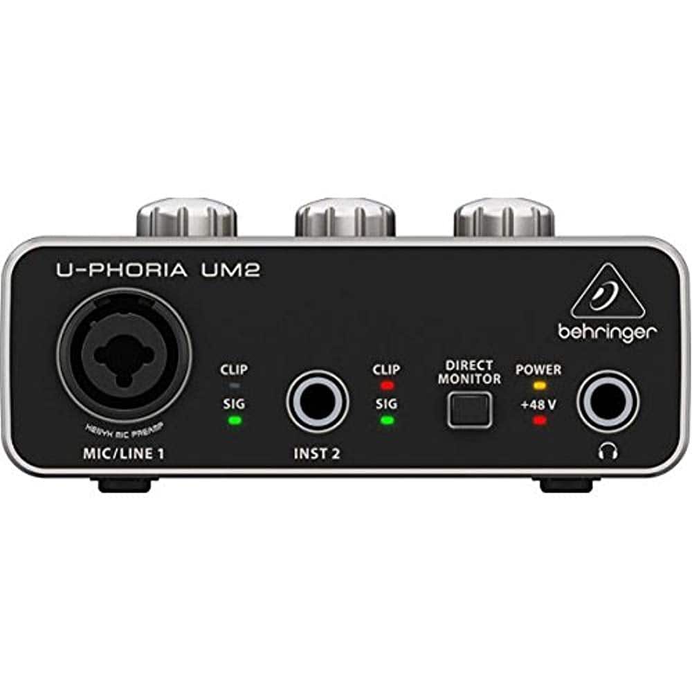 Behringer UM-2, 2X2 USB audio Interface - Hollywood DJ