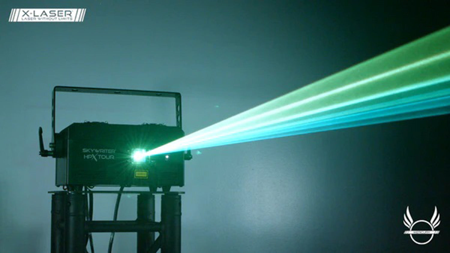 X-Laser Skywriter HPX M-5 Aerial Effect Laser with Mercury DMX - 5W - Hollywood DJ