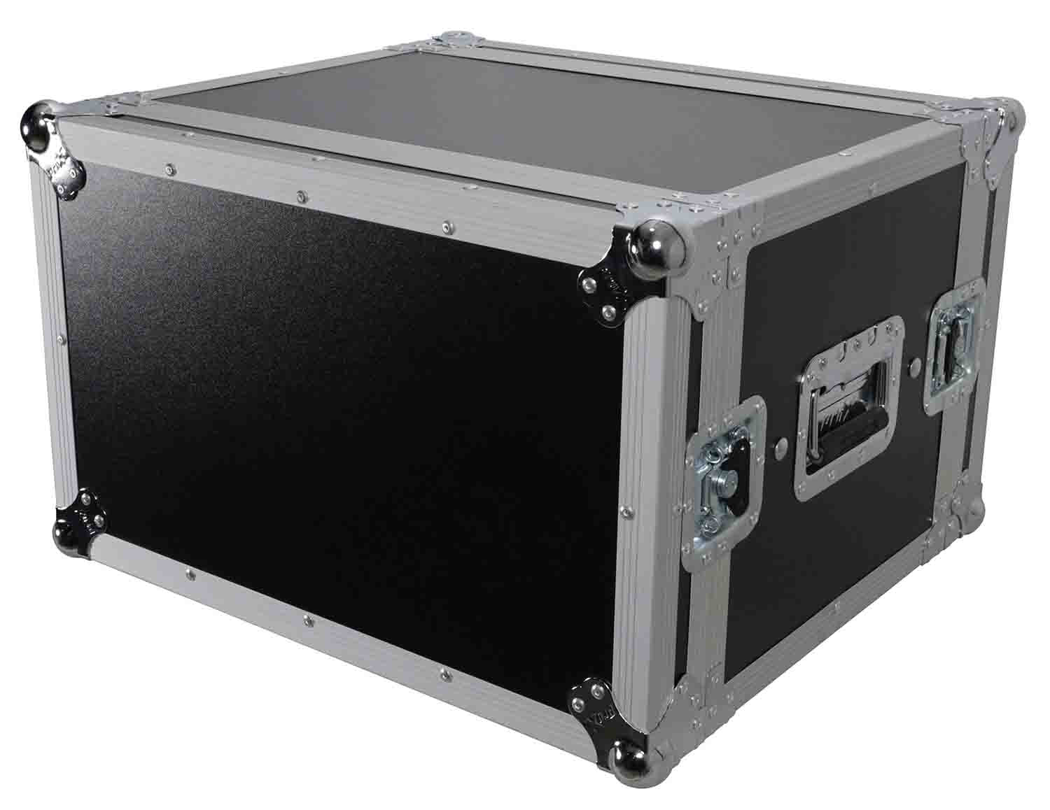 ProX T-6RSP14, 6U Vertical Shockproof Effects Rack 14" Depth Rail to Rail with Handles - Hollywood DJ