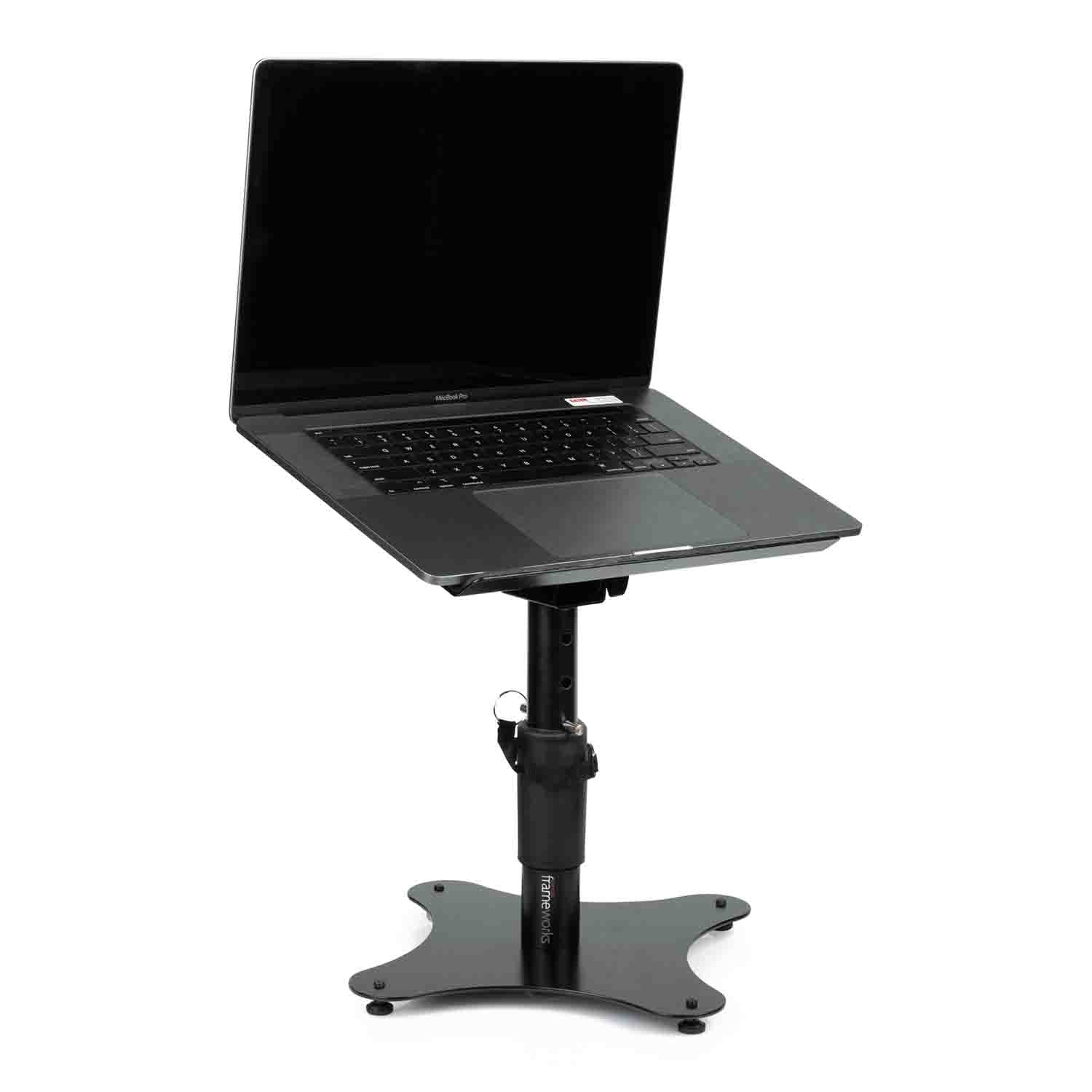 Gator Frameworks GFWLAPTOP2000 Universal Laptop Stand - Desktop Stand with Adjustable Height - Hollywood DJ