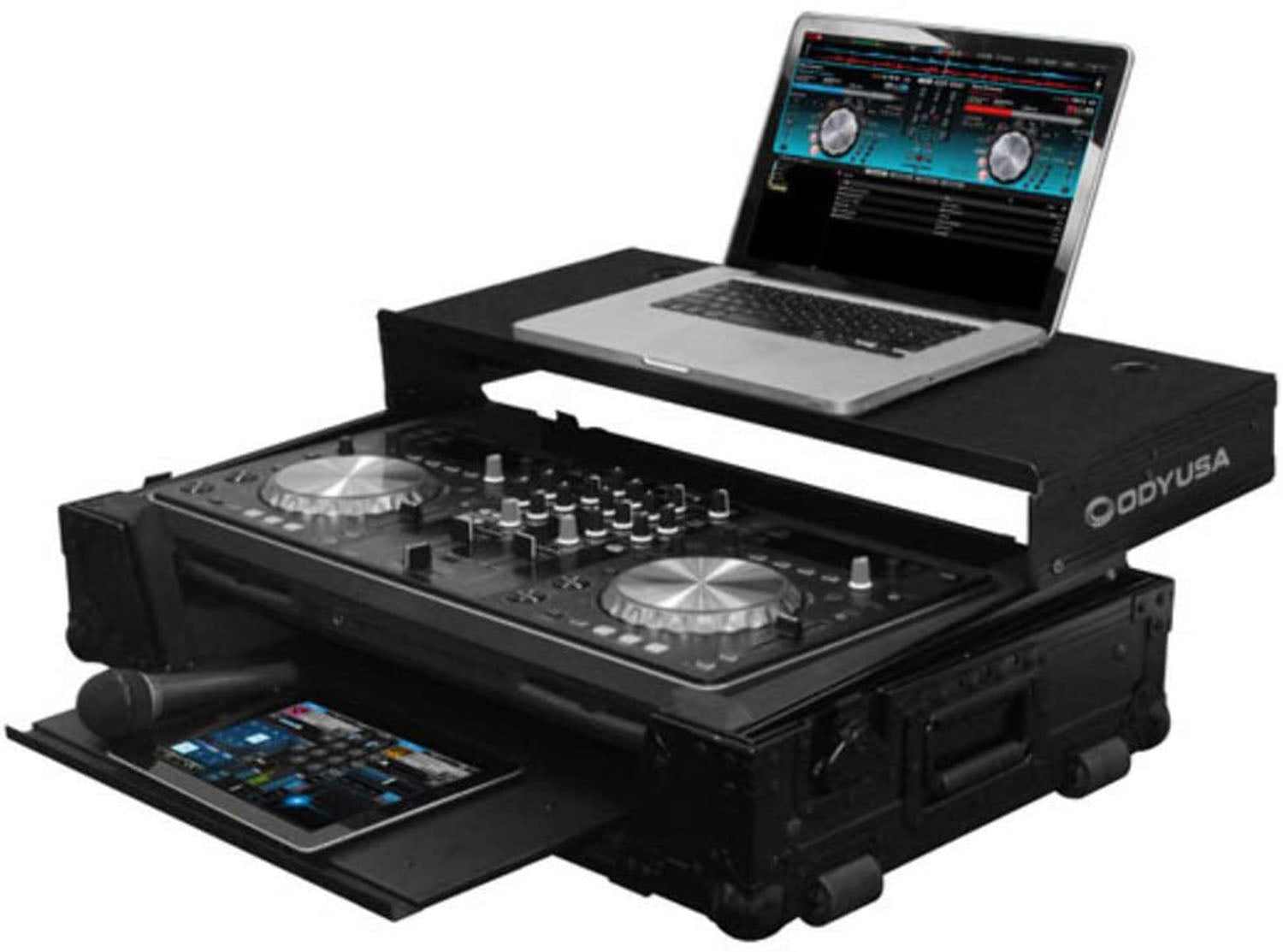 Open Box: Odyssey FZGSPIXDJR1GTBL Black Label Case for Pioneer XDJ-R1 DJ Controller - Hollywood DJ