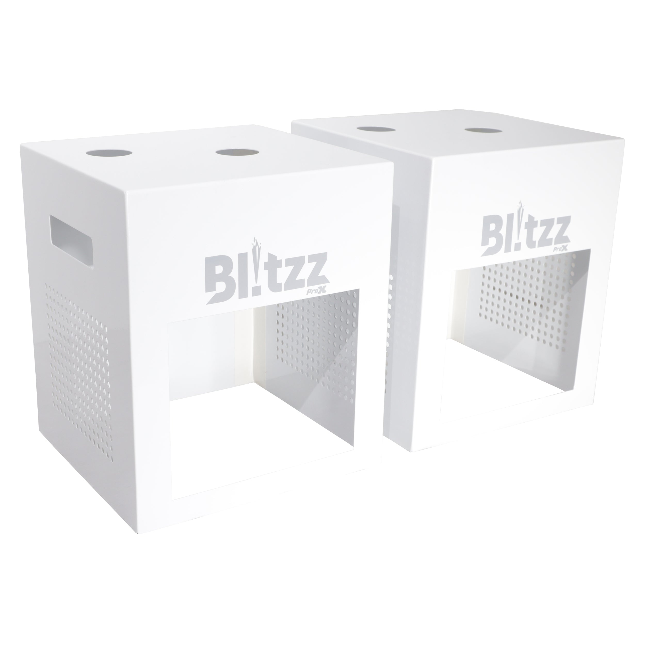 ProX X-BLITZZ-FX COVER X2 2x Aluminium White Covers for BlitzzFX Cold Spark Machine - Hollywood DJ