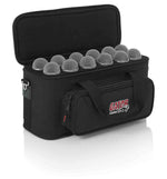 Gator Cases GM-12B DJ Bag for 12 Microphones with Exterior Pockets for Cables - Hollywood DJ