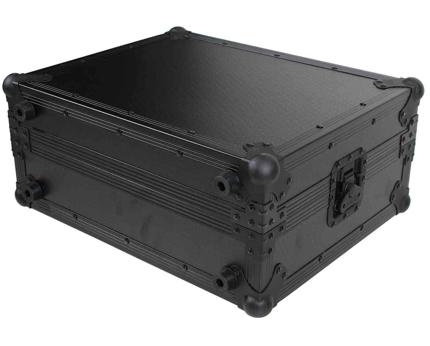 ProX T-TTBL Flight Case for Turntable with Foam Kit - Black on Black - Hollywood DJ