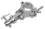 ProX T-CH16 Pro Clamp with Adjustable 180-degree Half Coupler Pin and Safety Clip - Hollywood DJ