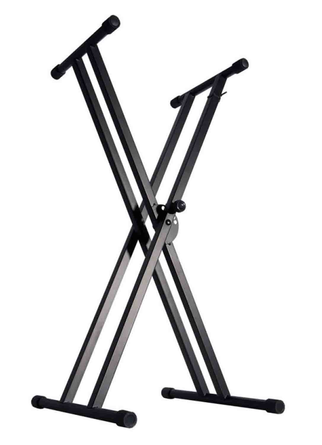 Onstage KS7171 Double-X Keyboard Stand with Bolted Construction - Black - Hollywood DJ