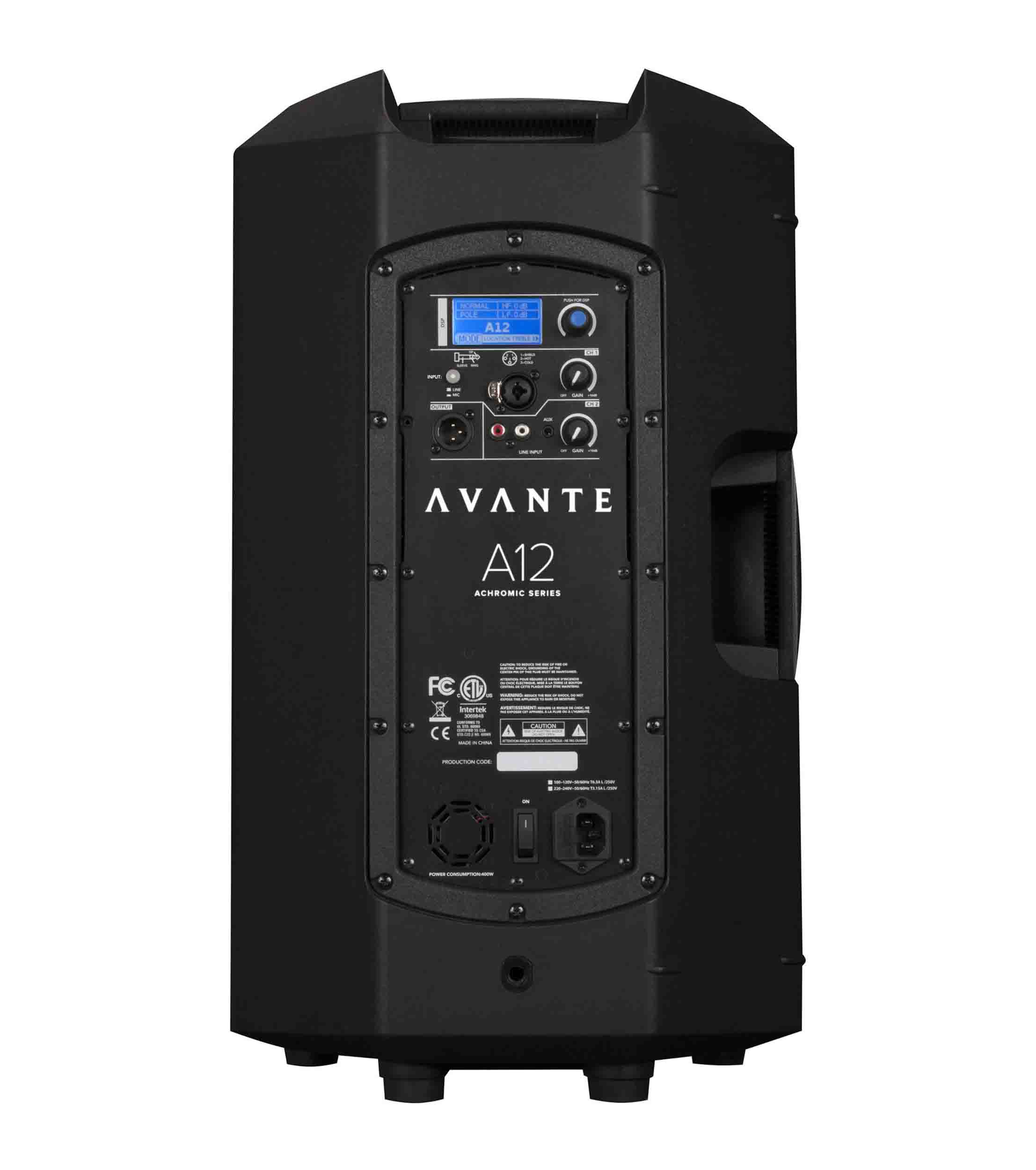 Avante Audio A12, 12" 2 Way Active PA Speaker with DSP by Avante Audio