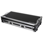 Odyssey FZGSL12CDJWR Black Low Profile 12″ Format DJ Mixer and Two Large Format Media Players Flight Coffin Case with Wheels and Glide Platform Odyssey