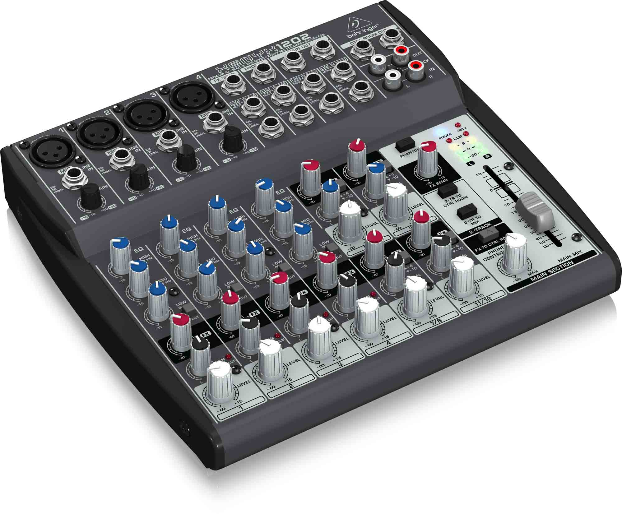 B-Stock: Behringer 1202 Premium 12-Input 2-Bus Mixer with XENYX Mic Preamps and British EQs - Hollywood DJ