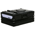 Odyssey FFXCDJBL, Universal Large Format Tabletop CD Digital Media Player Case with LED Panel - Black - Hollywood DJ