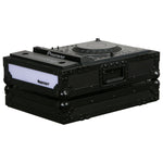 Odyssey FFXCDJBL, Universal Large Format Tabletop CD Digital Media Player Case with LED Panel - Black - Hollywood DJ