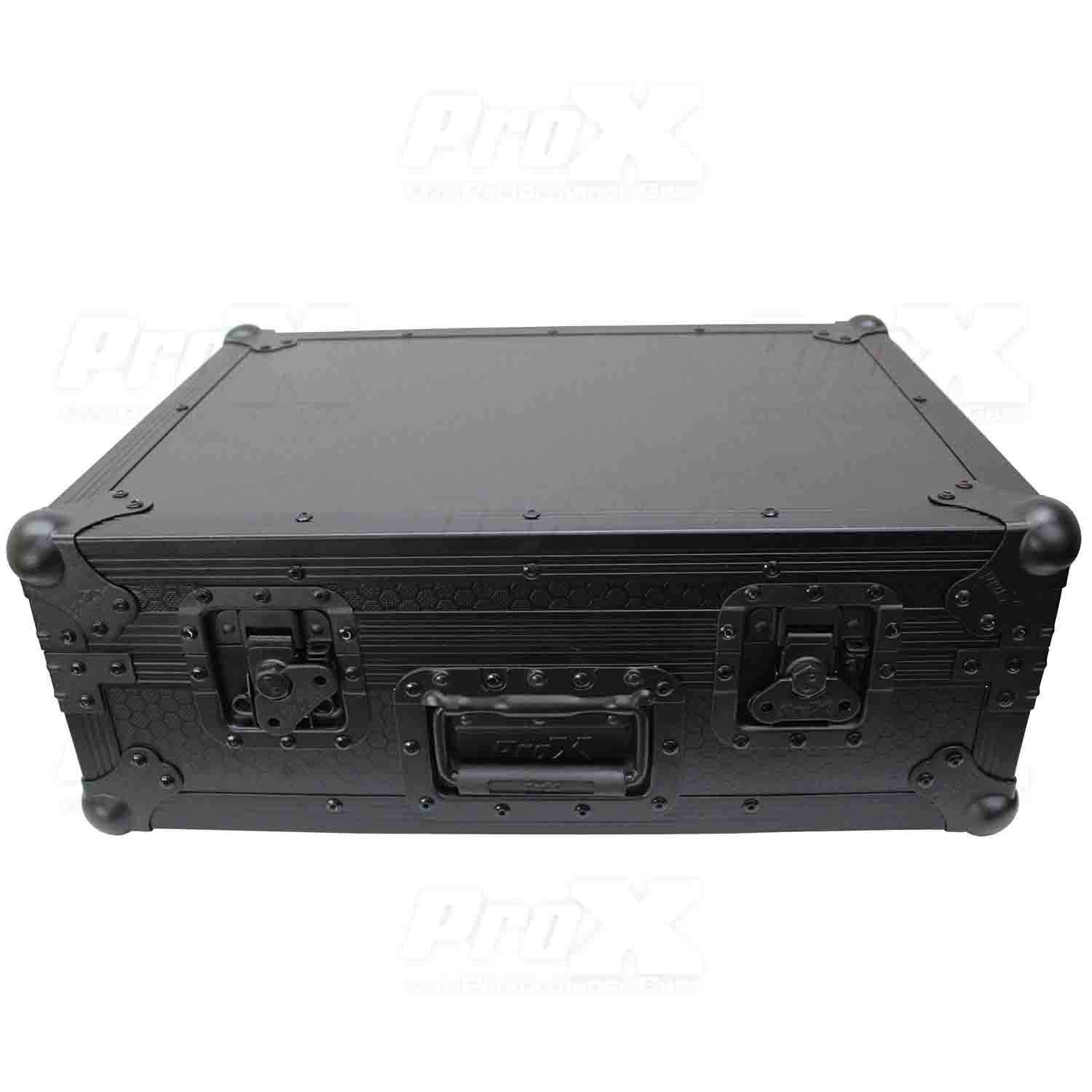 ProX XS-RANE-12BL-MK2 DJ Flight Case For Rane 12 DJ Control System - Black on Black - Hollywood DJ