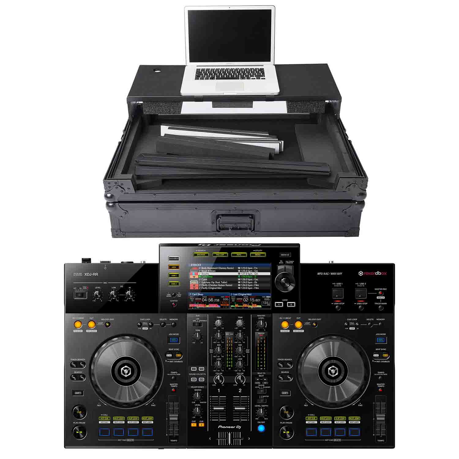 Magma DJ Package MGA40982 DJ Workstation Case w Pioneer XDJ-RR DJ Controller & Rekordbox DJ Software - Hollywood DJ