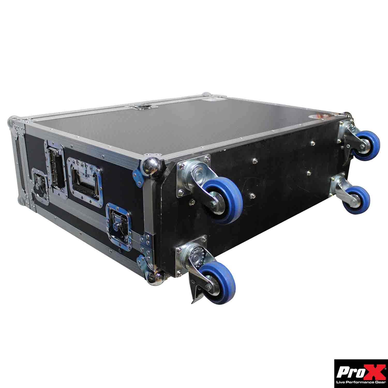 ProX XS-AHQU32DHW DJ Flight Case for Allen and Heath QU-32 Digital Mixer with Doghouse and Wheels ProX Cases